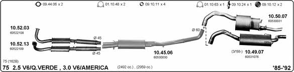 Imasaf 502000105 Exhaust system 502000105