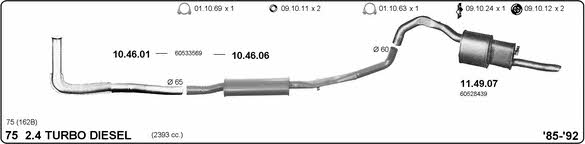 Imasaf 502000108 Exhaust system 502000108