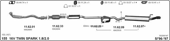 Imasaf 502000147 Exhaust system 502000147