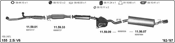 Imasaf 502000149 Exhaust system 502000149