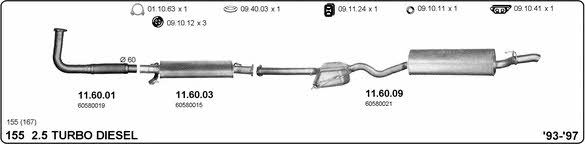 Imasaf 502000152 Exhaust system 502000152