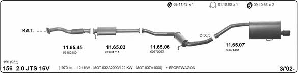Imasaf 502000157 Exhaust system 502000157