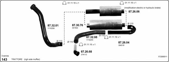 Imasaf 572000011 Exhaust system 572000011