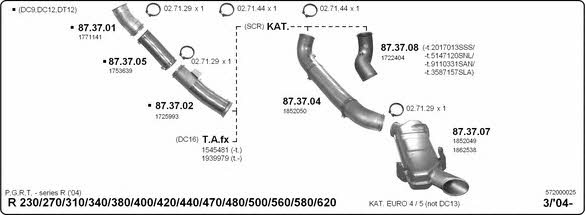 Imasaf 572000025 Exhaust system 572000025