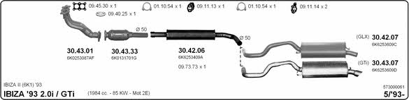 Imasaf 573000061 Exhaust system 573000061