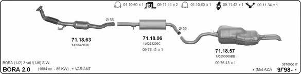 Imasaf 587000017 Exhaust system 587000017