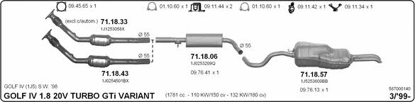 Imasaf 587000140 Exhaust system 587000140