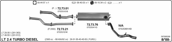 Imasaf 587000209 Exhaust system 587000209