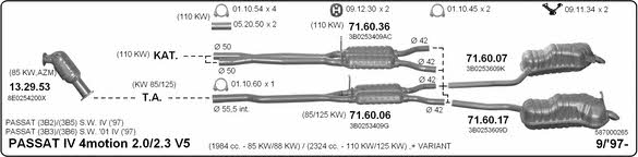 Imasaf 587000265 Exhaust system 587000265