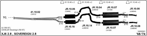  540000001 Exhaust system 540000001