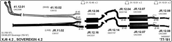 Imasaf 540000007 Exhaust system 540000007