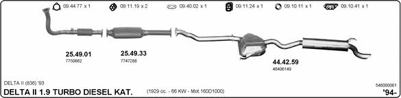 Imasaf 546000061 Exhaust system 546000061