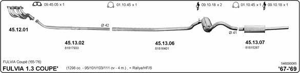 Imasaf 546000065 Exhaust system 546000065