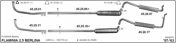 Imasaf 546000073 Exhaust system 546000073