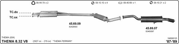 Imasaf 546000125 Exhaust system 546000125