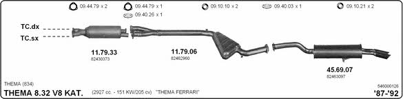 Imasaf 546000126 Exhaust system 546000126