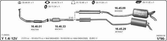 Imasaf 546000134 Exhaust system 546000134