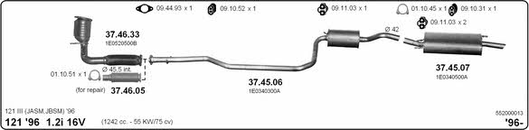 Imasaf 552000013 Exhaust system 552000013