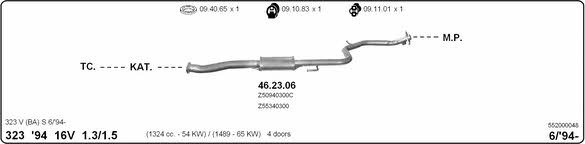 Imasaf 552000048 Exhaust system 552000048