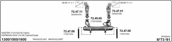 Imasaf 587000424 Exhaust system 587000424