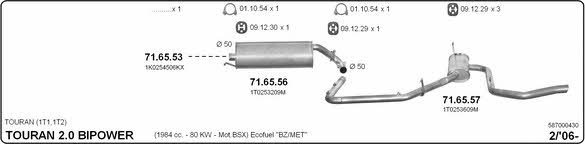 Imasaf 587000430 Exhaust system 587000430
