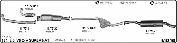 Imasaf 502000186 Exhaust system 502000186