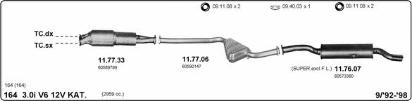 Imasaf 502000188 Exhaust system 502000188