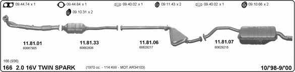 Imasaf 502000193 Exhaust system 502000193