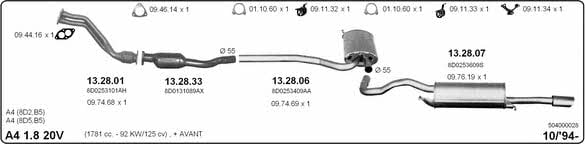 Imasaf 504000028 Exhaust system 504000028