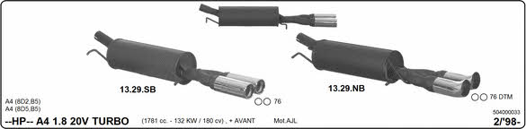 Imasaf 504000033 Sport Silencer Set 504000033