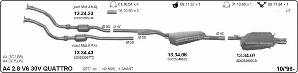  504000044 Exhaust system 504000044