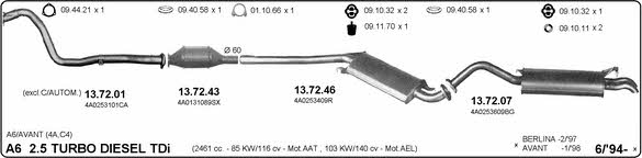 Imasaf 504000168 Exhaust system 504000168