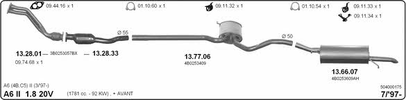 Imasaf 504000175 Exhaust system 504000175