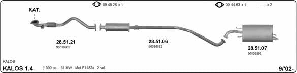 Imasaf 602000002 Exhaust system 602000002