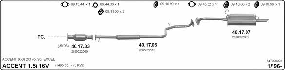 647000002 Imasaf Exhaust system