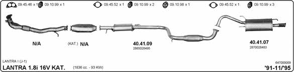 Imasaf 647000009 Exhaust system 647000009