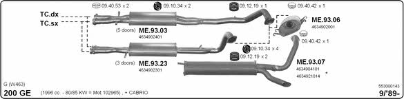 Imasaf 553000143 Exhaust system 553000143