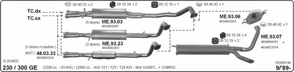 Imasaf 553000144 Exhaust system 553000144