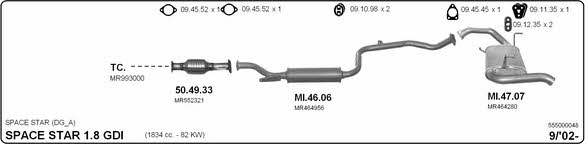 Imasaf 555000048 Exhaust system 555000048