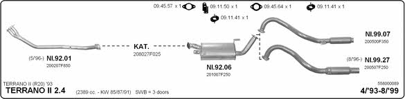 Imasaf 558000089 Exhaust system 558000089