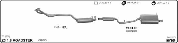 Imasaf 511000002 Exhaust system 511000002
