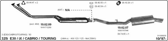 Imasaf 511000035 Exhaust system 511000035