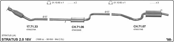 Imasaf 513000010 Exhaust system 513000010