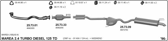 Imasaf 524000127 Exhaust system 524000127