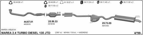 Imasaf 524000128 Exhaust system 524000128