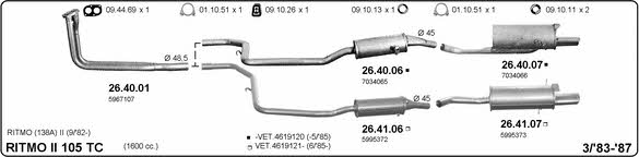Imasaf 524000239 Exhaust system 524000239