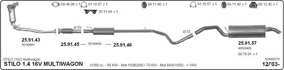 Imasaf 524000270 Exhaust system 524000270