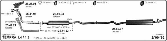Imasaf 524000281 Exhaust system 524000281