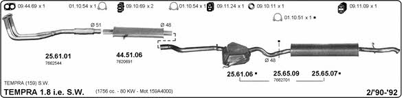 Imasaf 524000288 Exhaust system 524000288