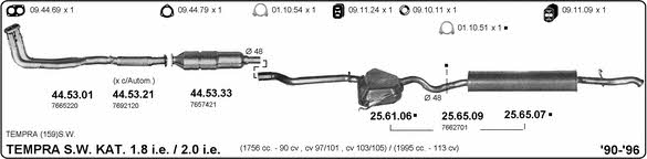 Imasaf 524000290 Exhaust system 524000290